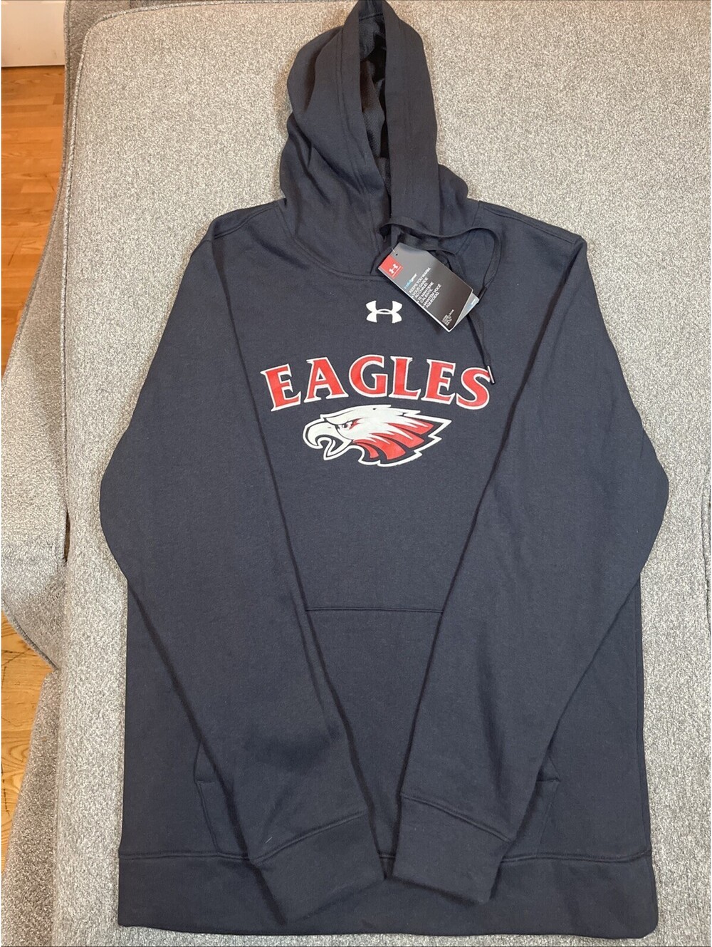 Philadelphia Eagles Black Under Armour Hoodie size Medium  NWT